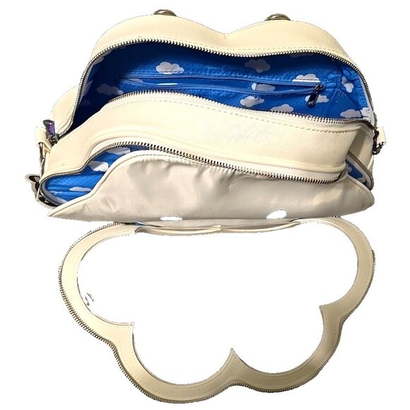 Kawaii Cutie Cloud Ita Bag Crossbody White Rainbow Zipper Robo Roku Brand NEW - Picture 7 of 16